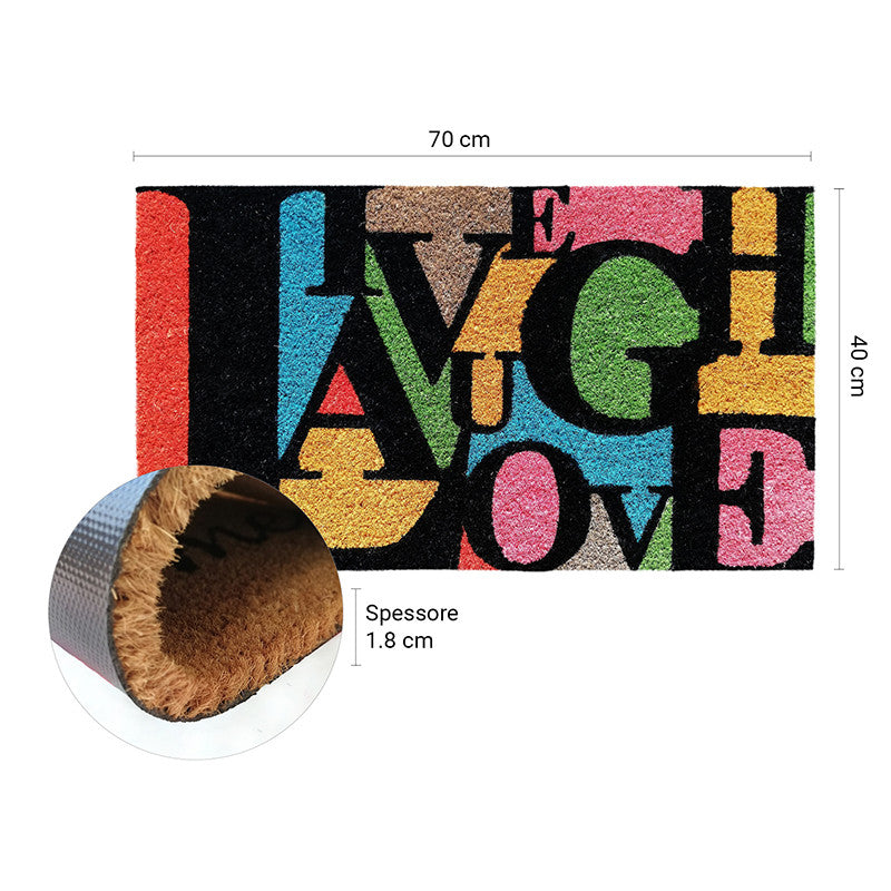 Zerbino in cocco 40x70 cm LETTERS