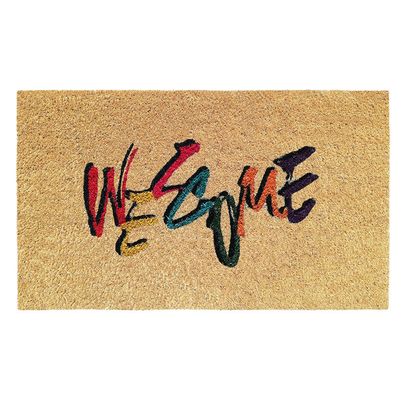 Zerbino in cocco 40x70 cm WELCOME ARCOBALENO