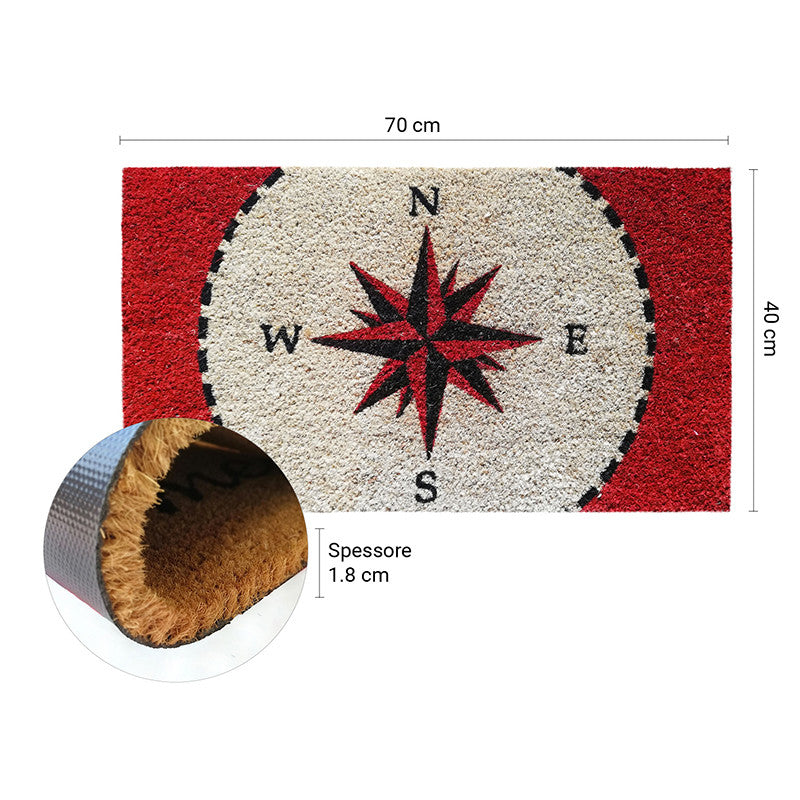 Zerbino in cocco 40x70 cm BUSSOLA