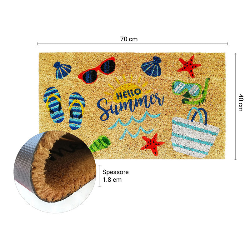 Zerbino in cocco 40x70 cm HELLO SUMMER SPIAGGIA