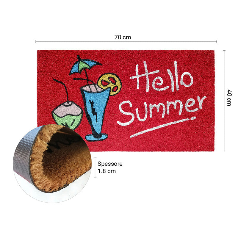 Zerbino in cocco 40x70 cm HELLO SUMMER APERITIVO