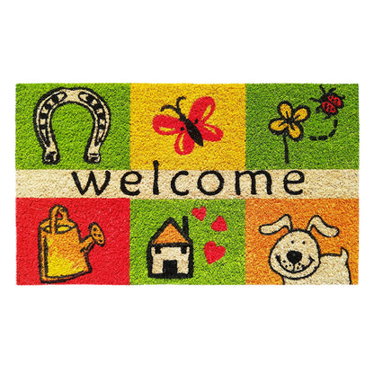 Zerbino in cocco 40x70 cm WELCOME SCACCHI