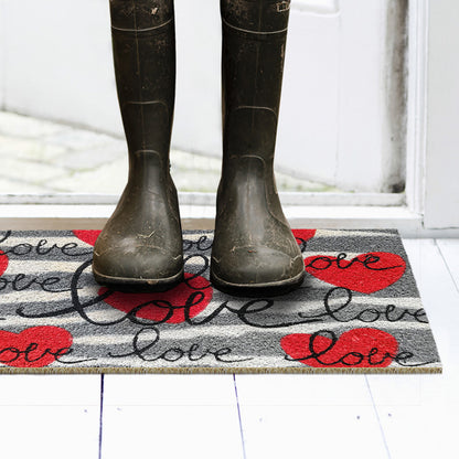 Zerbino in cocco 40x70 cm LOVE CUORI