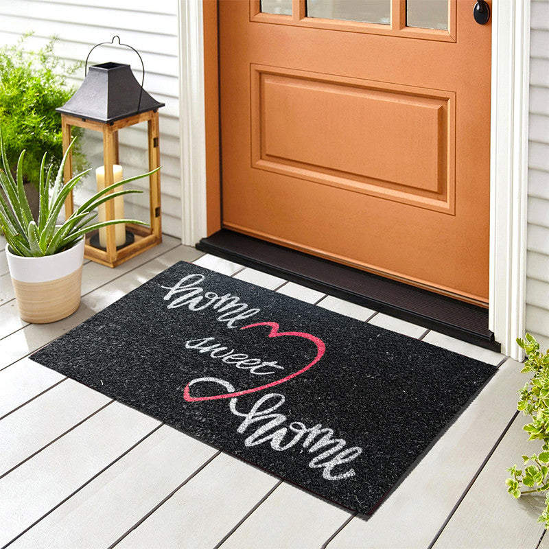 Zerbino in cocco 40x70 cm NERO HOME SWEET HOME