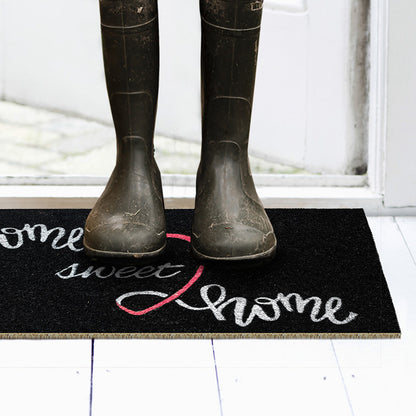 Zerbino in cocco 40x70 cm NERO HOME SWEET HOME