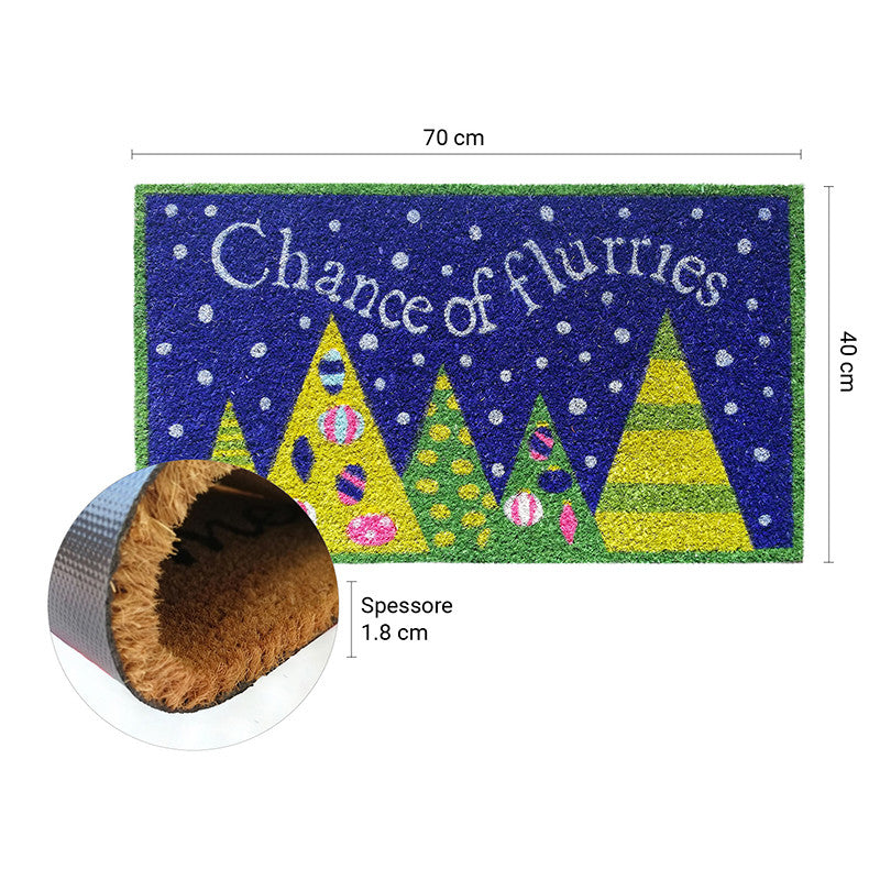 Zerbino in cocco 40x70 cm NATALE ALBERI