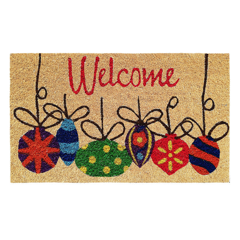 Zerbino in cocco 40x70 cm NATALE PALLINE