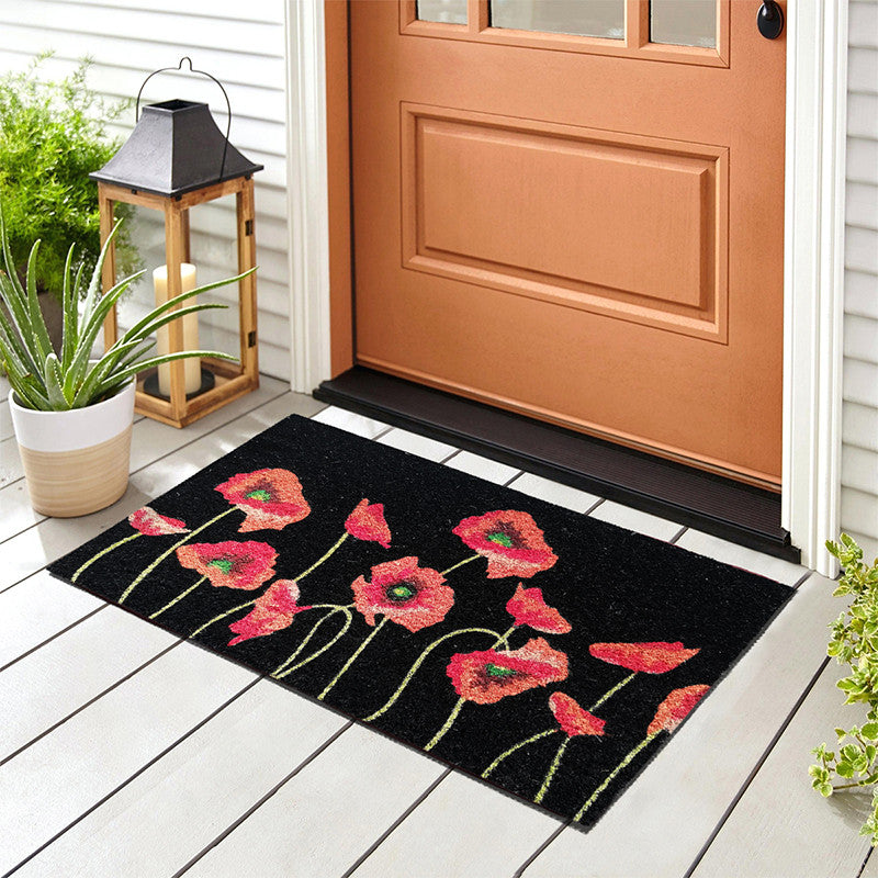 Zerbino in cocco 40x70 cm NERO PAPAVERI