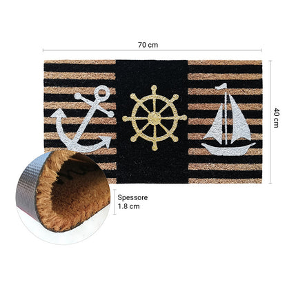 Zerbino in cocco 40x70 cm GLITTER MARINARO