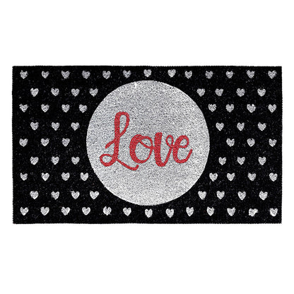 Zerbino in cocco 40x70 cm LOVE GLITTER