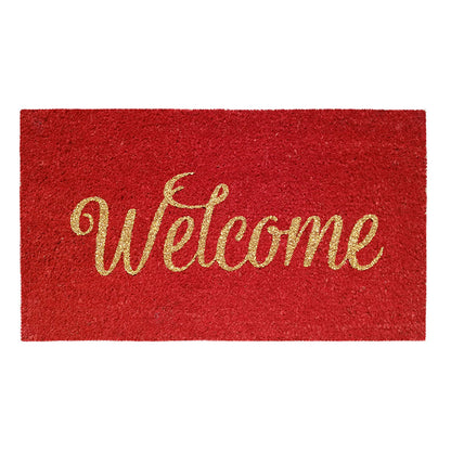 Zerbino in cocco 40x70 cm WELCOME ROSSO