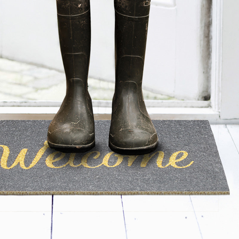 Zerbino in cocco 40x70 cm WELCOME GRIGIO