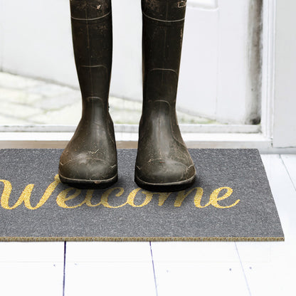 Zerbino in cocco 40x70 cm WELCOME GRIGIO