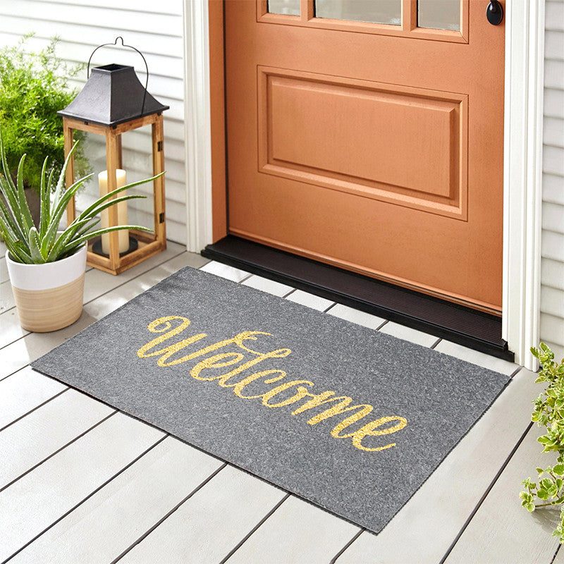 Zerbino in cocco 40x70 cm WELCOME GRIGIO