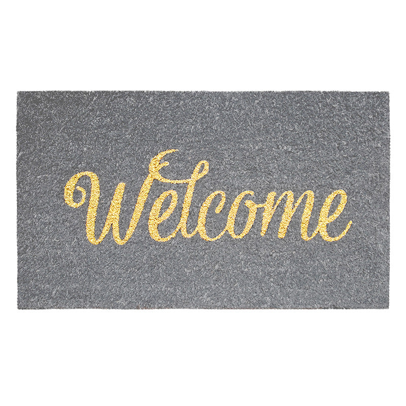 Zerbino in cocco 40x70 cm WELCOME GRIGIO