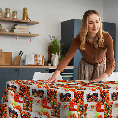 Tovaglia cerata antimacchia in PVC - Frutti Di Bosco