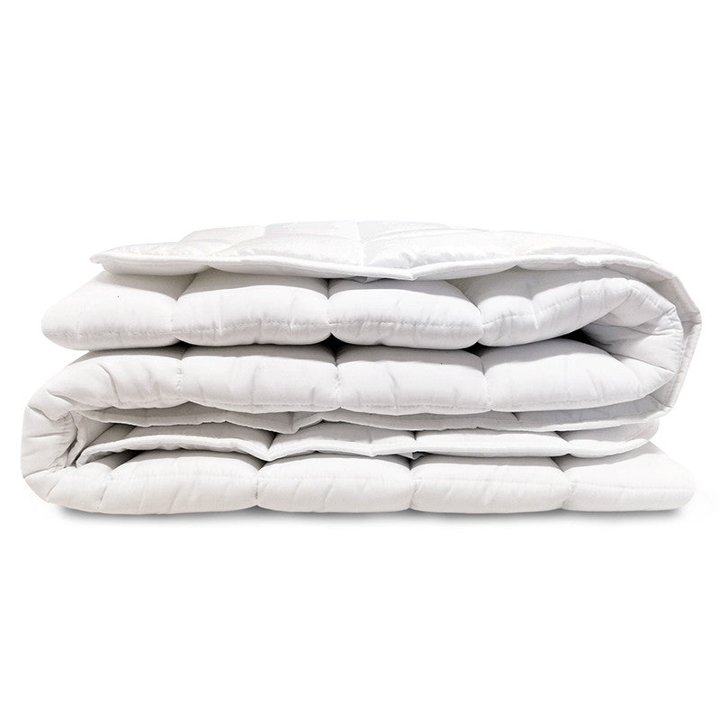 Topper coprimaterasso trapuntato, anallergico e traspirante con elastici