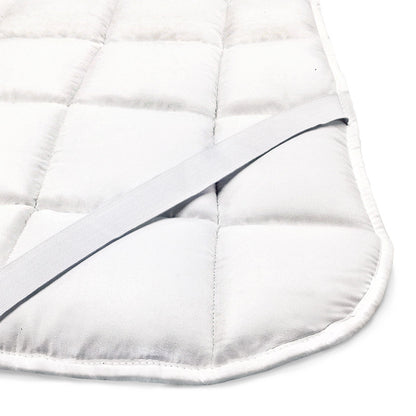 Topper coprimaterasso trapuntato, anallergico e traspirante con elastici